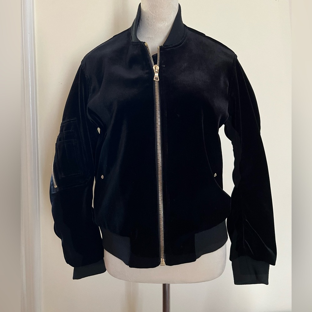 Sandro Women’s Suede Bomber Jacket